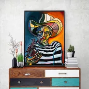  Cuadros- Picasso Cara 30,decorativo,95x60cm-16k Resolución