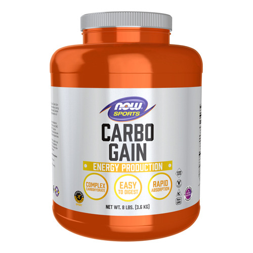 Carbo Gain 8 Lbs - Now Foods Sabor Sin Sabor