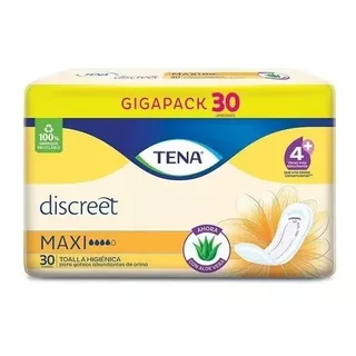 Tena Discreet Maxi 3 X 30 (total 90 Toallas) C/ Aloe Vera +