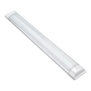 Luminária Tubular Flat Led 36w 120cm Sobrepor Slim Calha