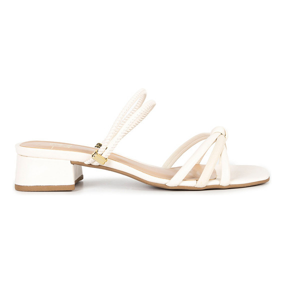 Sandalias Casuales Bata Blanca Off White Mujer