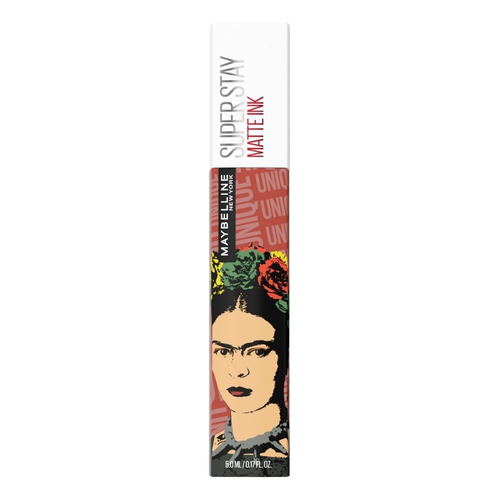 Labial Líquido Maybelline Superstay Matte Ink X Frida Kahlo Acabado Mate Color AMAZONIAN 70