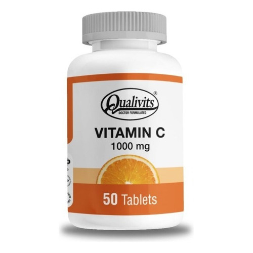 Qualivits Vitamin C 1000mg X 50 Tabletas Sabor Natural