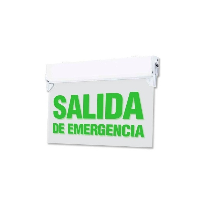 LUZ DESING, Cartel Led Salida De Emergencia Luminoso Señalizador