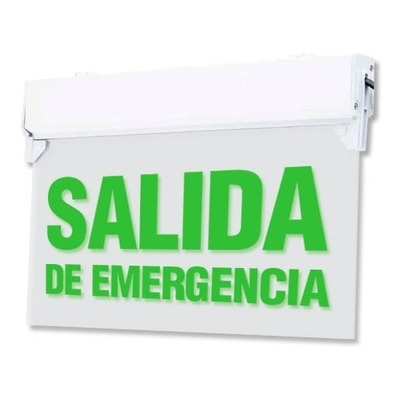 Cartel Led Salida De Emergencia Luminoso Señalizador 