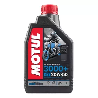 Óleo Lubrificante Motul 3000+ 20w50 Motos 1 Litro