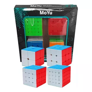 Box Cubo Mágico Original 2x2 + 3x3 + 4x4 + 5x5 Profissional