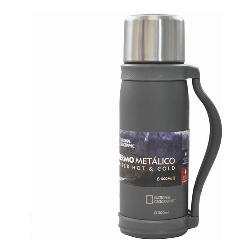 Termo National Geographic Acero Inox 1.2 Lts Febo Color Gris