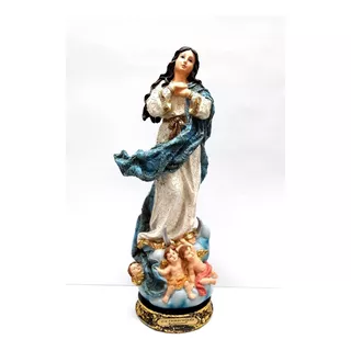 Virgen Inmaculada Dorado 40cm Poliresina 530-77398 Religiozz