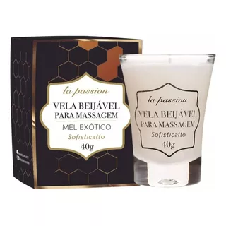 Vela Corporal Para Massagem Beijável E Aromática 40g Mel