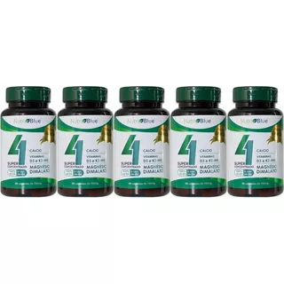 Kit 5x Quarteto-cálcio+magnésio+vitamina D3+k2+ Frete Gratis