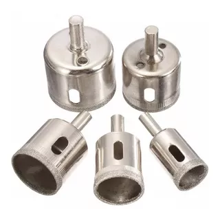 Mecha Copa Diamantada Broca Vidrios Cermica Marmol Set 5pz