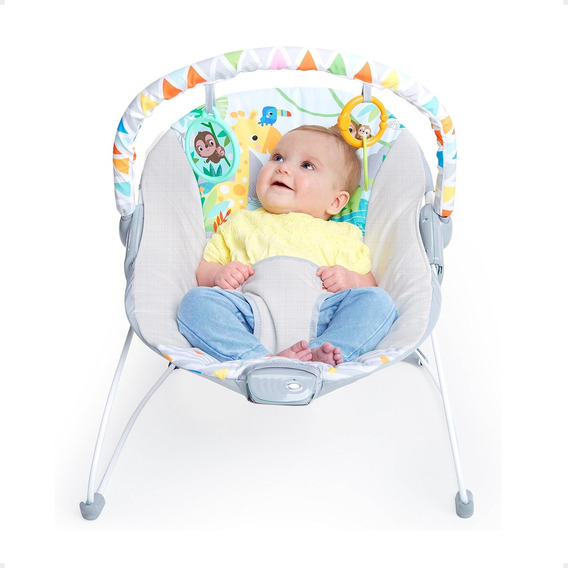 Silla Mecedora Para Bebes Vibracion Arnes 3 Puntos Juguetes