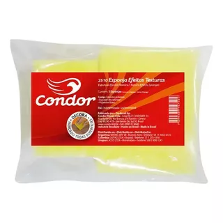 Esponja Artística Para Efeito Textura Condor 2510 Com 3 Peça