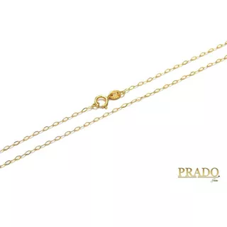 Corrente Feminina Americana Em Ouro 18k 50cm Cor Amarelo