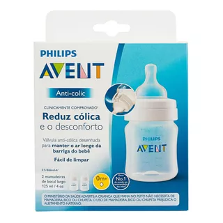 Kit Duplo Mamadeiras 125ml Avent Clássicatransparente