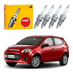  Jogo Velas Ignição Ngk Fiat Palio 1.4 2011 A 2017
