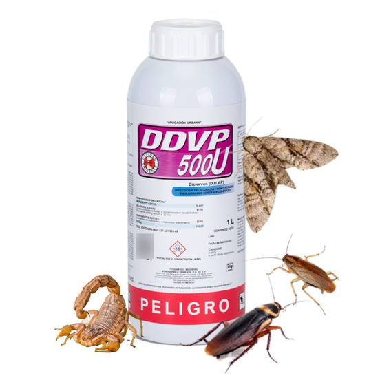 Ddvp 500u Veneno Insecticida Para Cucaracha Alacrán