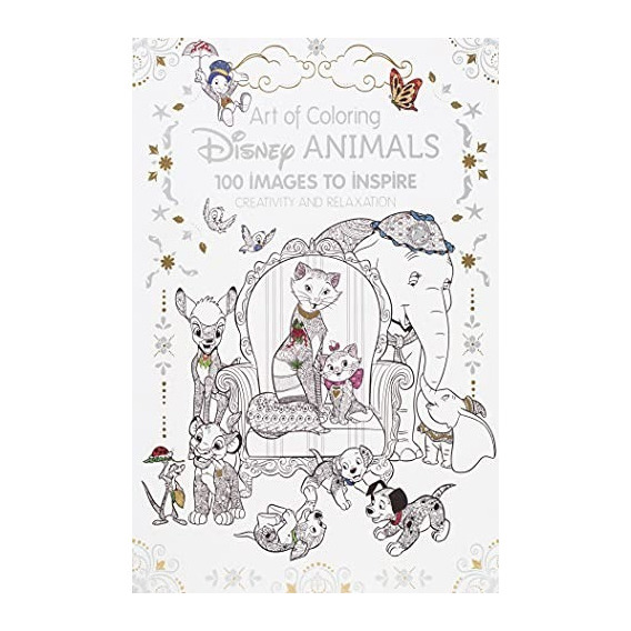 Disney Libro Para Colorear Animales Art Of Coloring 100 Imág