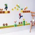 Schwartscount - Calcomanías De Pared De Super Mario Brothers, Calcomanías De Pared De Vinilo Super Mario, Construye Una Escena, Decoración De Pared Mural Para Habitación De Niños, Adhesivo Removible