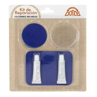 Kit De Parches Para Reparación De Colchones Inflables Sofa Color Azul