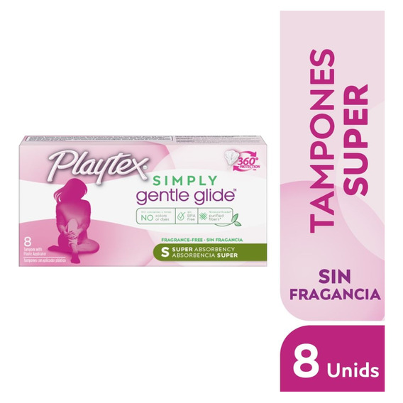 Tampones Playtex Simply Gentle Glyde Super X 8und