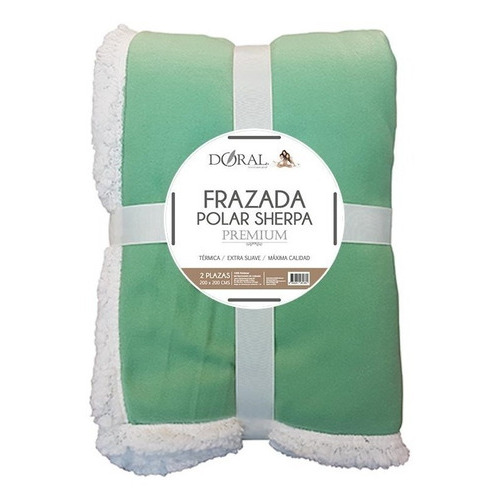 Frazada Polar Sherpa Premium 2.0 Plazas, Doral