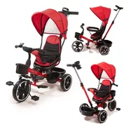 Triciclo Infantil Bebe Asiento Gira 360 Manija Direccional