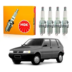  Jogo Velas Ngk Uno 1.0 Fire 2001 A 2004