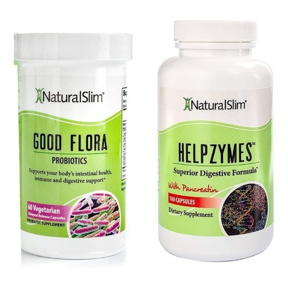 Naturalslim Kit Buena Digestión Good Flora / Helzymes 