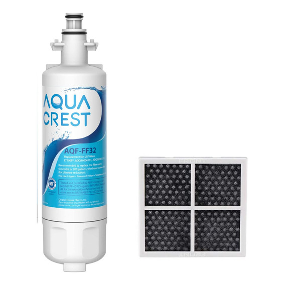 Aqua Crest Filtros Agua Y Aire Compatible Neveras LG Lt700p