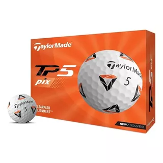 Pelotas Golf Taylormade Tp5 Pix - Caja X12 Color Blanco