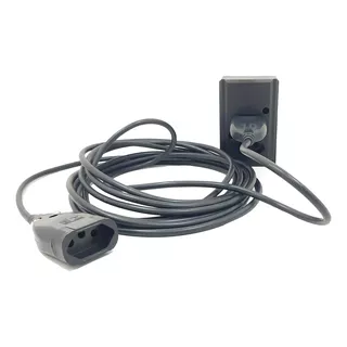 Extensão Elétrica 15 Metros 10a Cabo Pp2x1,0mm Reforçada Cor Preto 127v/220v Mega Cobre