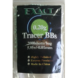 Munição Bolinhas Bbs Airsoft Tracer Exact 0,20gr 6mm 2000un