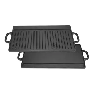 Plancha Churrasquera Reversible Fierro Fundido 50x23 Cm 