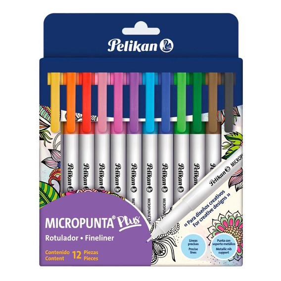 Micropunta Pelikan Plus Colores X12 Unidades