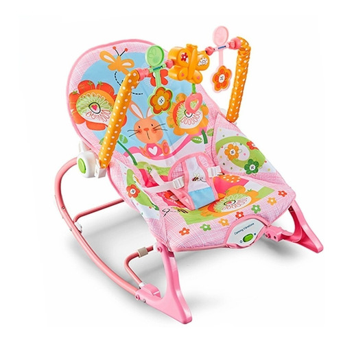 Silla mecedora para bebé Color Baby Rocker rosa