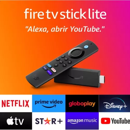 Tv Box Fire Tv Stick Lite Em Full Hd Comandos Alexa 110/220v