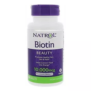 Biotina Natrol Maximum Strength 10.000 Mcg X 100 Made In Usa