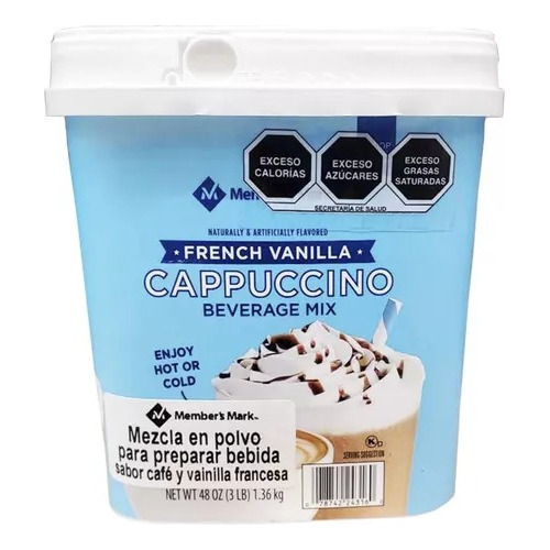 Café Member's Mark Capuccino French Vainilla 1.3 Kg Importad