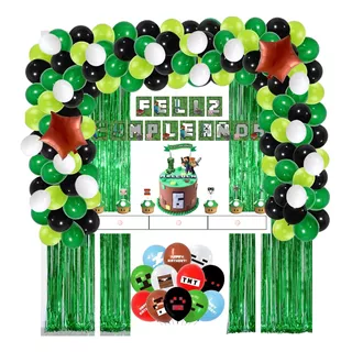 Pack Decoración Globos Cotillón Diferentes Diseños Infantil