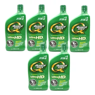 Aceite Multigrado Sae 15w40 Hd Quaker State 6 Botellas 