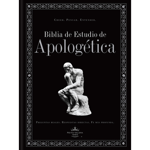 Biblia De Estudio Apologética Rvr1960, Color Negro Tapa Dura
