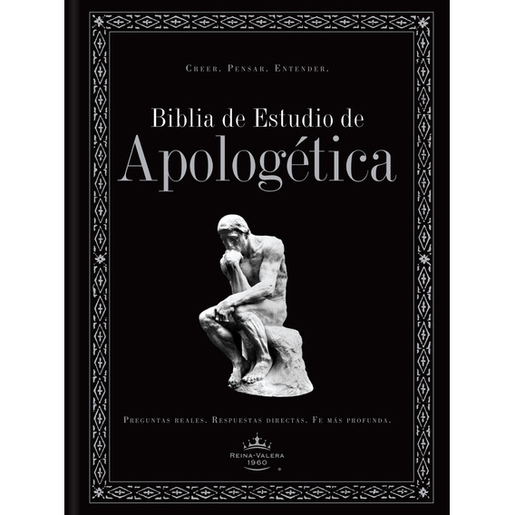 Biblia De Estudio Apologética Rvr1960, Color Negro Tapa Dura