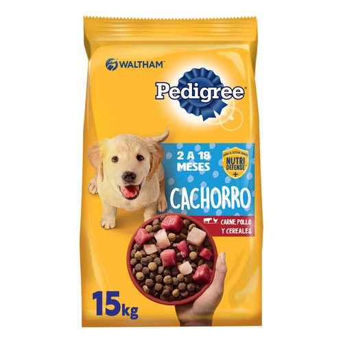 Alimento Pedigree Sano Crecimiento Etapa 1 para perro cachorro todos los tamaños sabor mix en bolsa de 15 kg