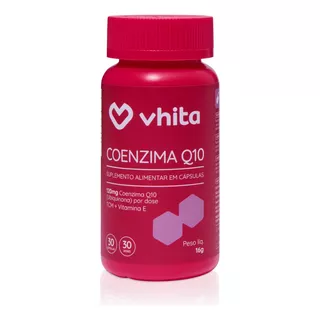 Coenzima Q10 Vhita 120 Mg Com Tcm + Vitamina E Em Cápsulas