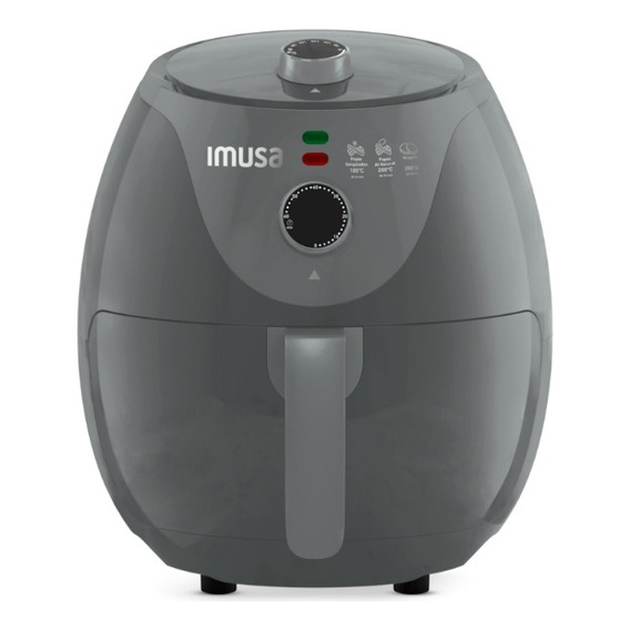 Freidora De Aire Imusa Air Fryer Esencial 3,2 Litros Gris