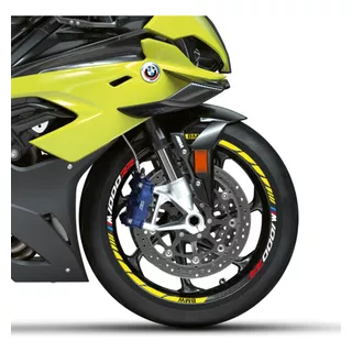 Stickers Cintas Reflejantes Para Rin De Moto Bmw M1000 Vinil
