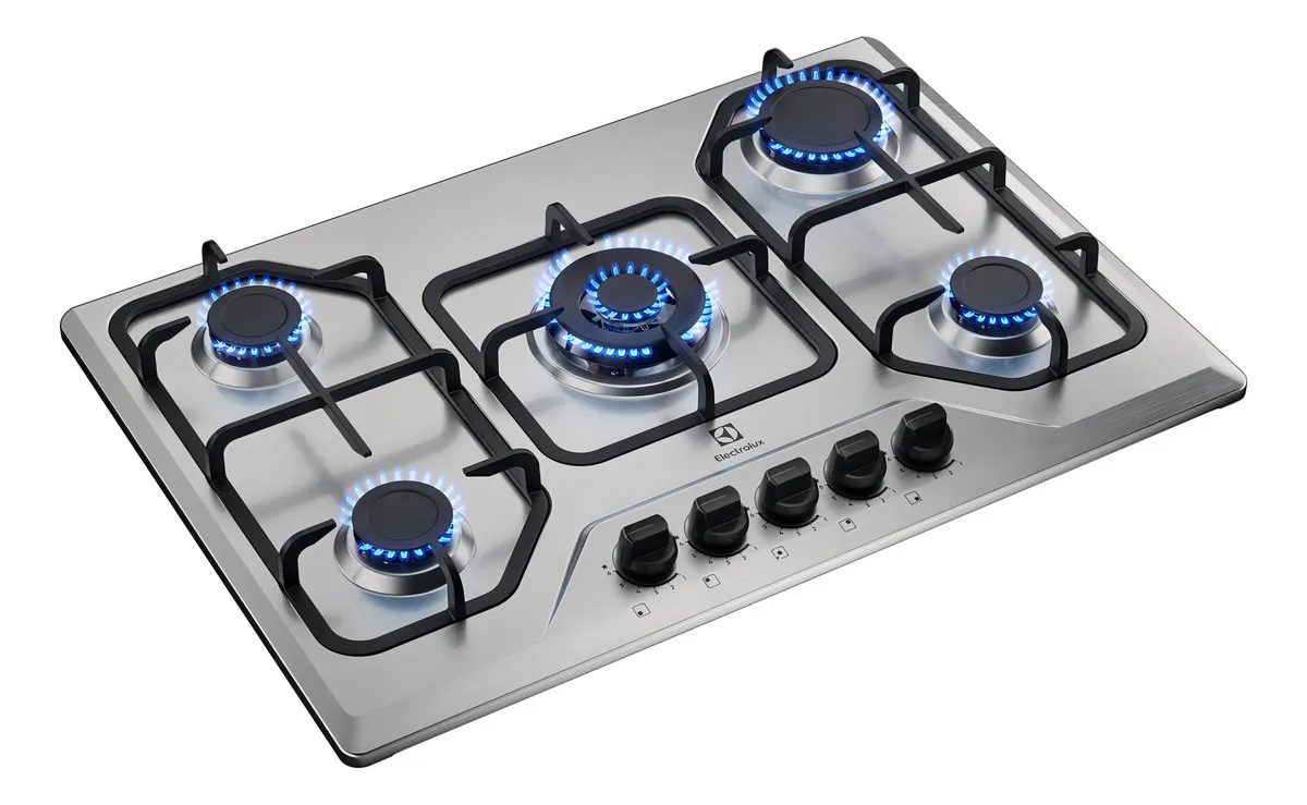 Cooktop 5 Bocas A Gás Electrolux Inox Multi Chama Cor inox - Imagem 7