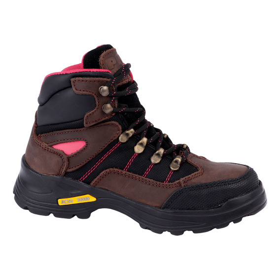 Bota Industrial Fratello Color Café Para Mujer 1420-r